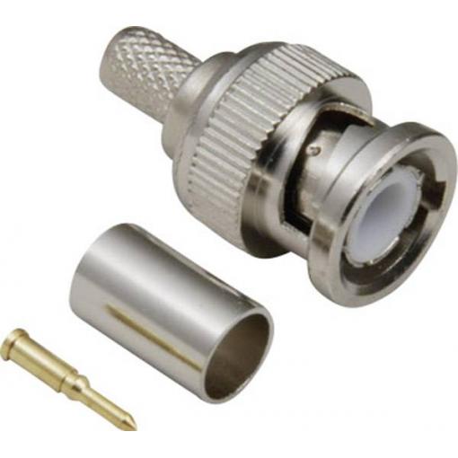 TRU COMPONENTS 1579546 BNC konektor zástrčka, rovná 50 Ω 1 ks