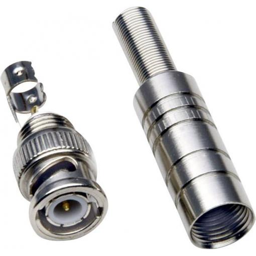 TRU COMPONENTS 1579574 BNC konektor zástrčka, rovná 50 Ω 1 ks