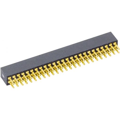 TRU COMPONENTS zásuvková lišta Počet řádků: 2 Počet kontaktů v řadě: 10 1580893 1 ks