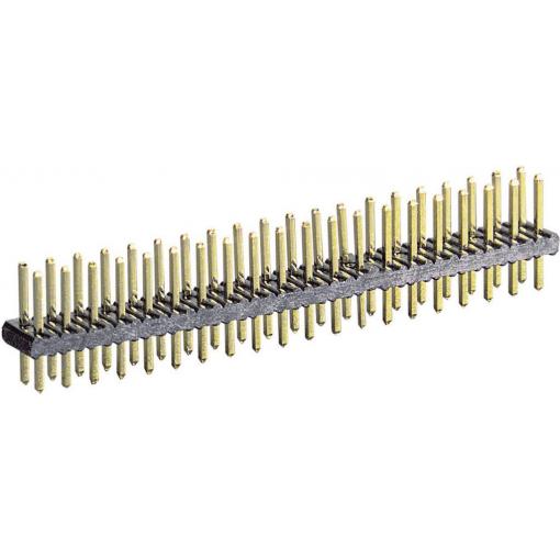 TRU COMPONENTS pinová lišta (standardní) Počet řádků: 2 Počet kontaktů v řadě: 20 1580935 1 ks