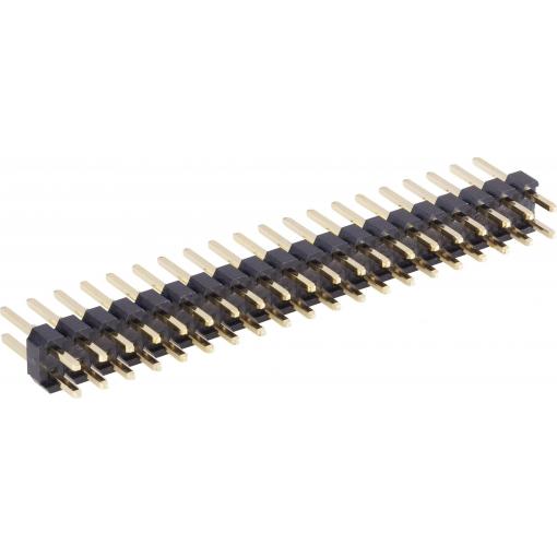 TRU COMPONENTS pinová lišta (standardní) Počet řádků: 2 Počet kontaktů v řadě: 20 1581034 1 ks