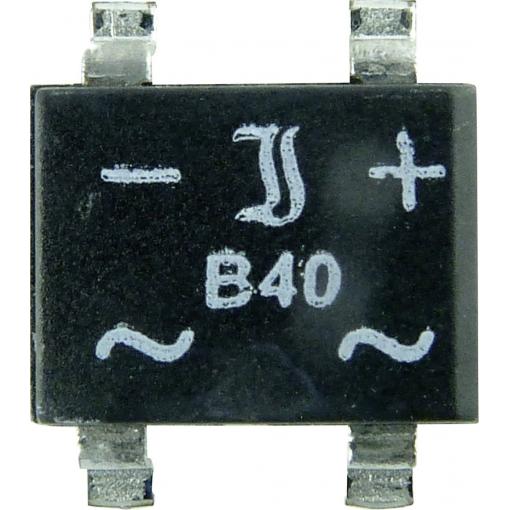 TRU COMPONENTS TC-B500S-SLIM můstkový usměrňovač SO-4-SLIM 1000 V 1 A jednofázové