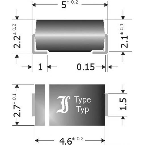 TRU COMPONENTS Schottkyho bariérová usměrňovací dioda TC-SK34SMA DO-214AC 40 V 3 A