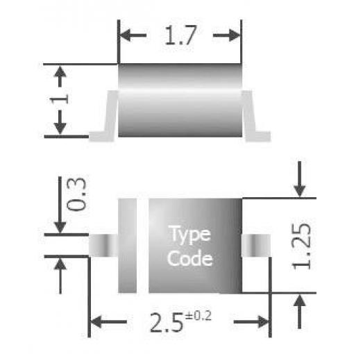 TRU COMPONENTS rychlá spínací dioda TC-1N4148WS SOD-323 70 V 150 mA Tape cut