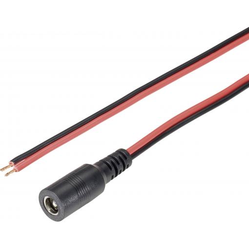 TRU COMPONENTS 1582271 nízkonapěťový připojovací kabel nízkonapěťová zásuvka - kabel s otevřenými konci 5.5 mm 2.5 mm 2.5 mm 2.00 m 1 ks