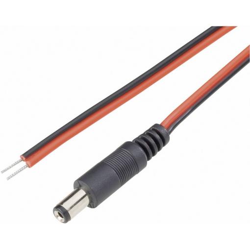 TRU COMPONENTS 1582290 nízkonapěťový připojovací kabel nízkonapěťová zástrčka - kabel s otevřenými konci 3.5 mm 1.1 mm 1.1 mm 2.00 m 1 ks
