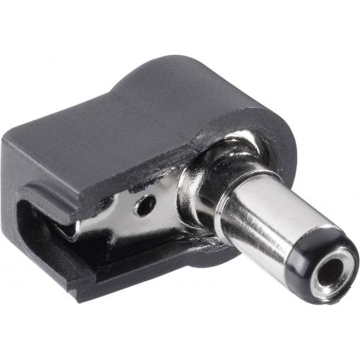TRU COMPONENTS nízkonapěťový konektor zástrčka, zahnutá 5.5 mm 2.1 mm 1 ks