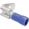 TRU COMPONENTS 1583092 faston zásuvka s odbočkou Šířka zástrčky: 6.30 mm Tloušťka konektoru: 0.80 mm 180 ° částečná izolace červená 1 ks
