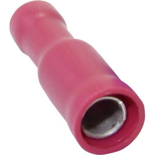 TRU COMPONENTS 1583187 kulatá dutinka 4 mm² 6 mm² Ø pin: 5 mm částečná izolace žlutá 1 ks
