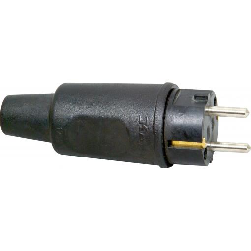 Kopp 179516009 zástrčka PA, guma 230 V černá IP44