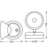 OSRAM HOMELIGHTING NIGHTLUX CONE 830 DIM USB Black 4099854478789 nástěnné světlo 1.80 W černá