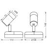 OSRAM HOMELIGHTING NIGHTLUX CYLINDER 830 DIM USB Black 4099854478918 nástěnné světlo 1.80 W černá