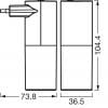 OSRAM HOMELIGHTING LUNETTA FLARE 830 Black 4099854444418 nástěnné světlo 0.20 W černá