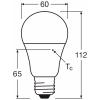 OSRAM HOMELIGHTING 4099854129346 LED Energetická třída (EEK2021) F (A - G) E27 8.8 W studená bílá 1 ks