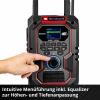 Einhell TE-CR 18 Li 3407995 Akumulátorové rádio, DAB+, FM, Bluetooth, AUX, USB, červená/černá