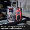 Einhell TE-CR 18 Li 3407995 Akumulátorové rádio, DAB+, FM, Bluetooth, AUX, USB, červená/černá