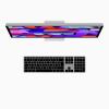 Matias FK418DCB-DE Wireless USB-C® Aluminum Keyboard for Mac bezdrátový klávesnice německá, QWERTZ, Macintosh Space Grau