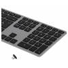 Matias FK418DCB-DE Wireless USB-C® Aluminum Keyboard for Mac bezdrátový klávesnice německá, QWERTZ, Macintosh Space Grau