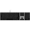 Matias FK318B-DE Wired Aluminium Keyboard for Mac USB klávesnice německá, QWERTZ, Macintosh vesmírná šedá