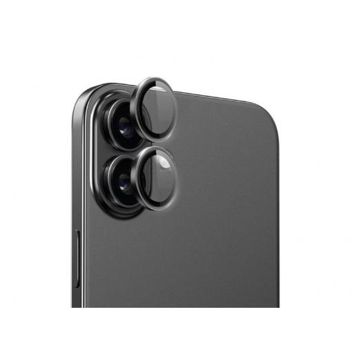 Ochranná folie na objektiv fotoaparátu pro iPhone 16/16 PLUS Black