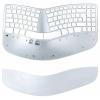 Matias FK413D-DE Sculpted Ergonomic Rechargeable Keyboard for Mac bezdrátový klávesnice německá, QWERTZ, Macintosh stříbrná ergonomická