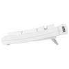 Matias FK302-DE Tactile Pro USB klávesnice německá, QWERTZ, Macintosh bílá USB hub, odnímatelný kabel