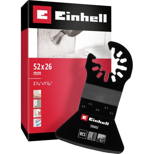 Einhell 708002 Schaber HCS, Starr 52mm chrom-vanadová ocel, HCS škrabka 52 mm 1 ks