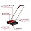 Einhell GC-SC 18/28 DS Li-Solo provzdušňovač trávníku Pracovní šířka 28 cm