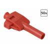 VOLTCRAFT MP-4 Laboratorní konektor se svorkovým připojením zástrčka, rovná Ø pin: 4 mm červená 1 ks Bulk
