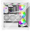 Xilence Gleam midi tower PC skříň bílá boční okno