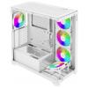 Xilence Gleam midi tower PC skříň bílá boční okno