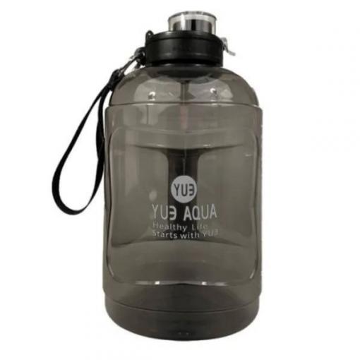 Sportovní láhev na vodu Tritan 1,6 l, černá/šedá