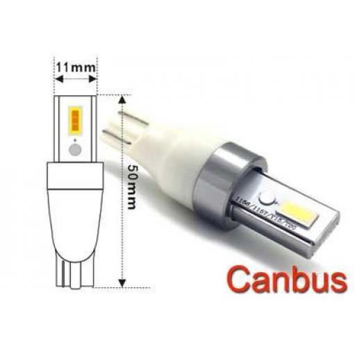 LED žárovka T15 12 V bílá, 2× SMD3570, 12 W