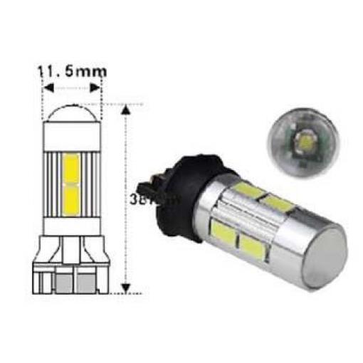 Autožárovka LED PW24W, Ba15S, 12-24 V / 4 W, bílá