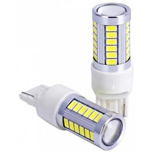LED žárovka W2,5x16d (T25-3156), 12-24 V / 5 W, bílá, 33× SMD5730