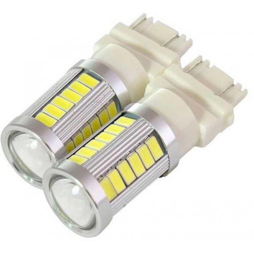 Autožárovka LED W2,5x16q (T25-3157), 12-24 V / 5 W, bílá, 33× SMD5730