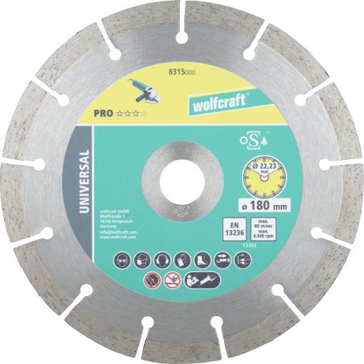 Wolfcraft 8315000 diamantový řezný kotouč 180 mm 1 ks zdivo, beton