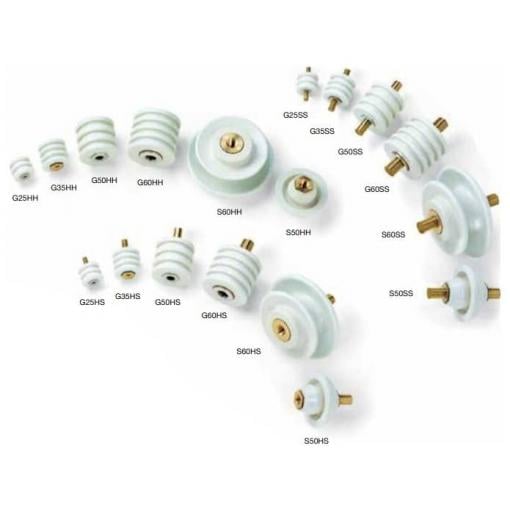 Widap 780009 Keramický izolátor (Ø x v) 50 mm x 50 mm M10 M10 keramika izolováno 1 ks