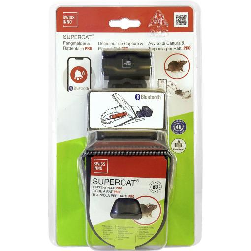 Swissinno Fangmelder Connect + SuperCat Rattenfalle Pro, 1 643 001, past na krysy 1 ks