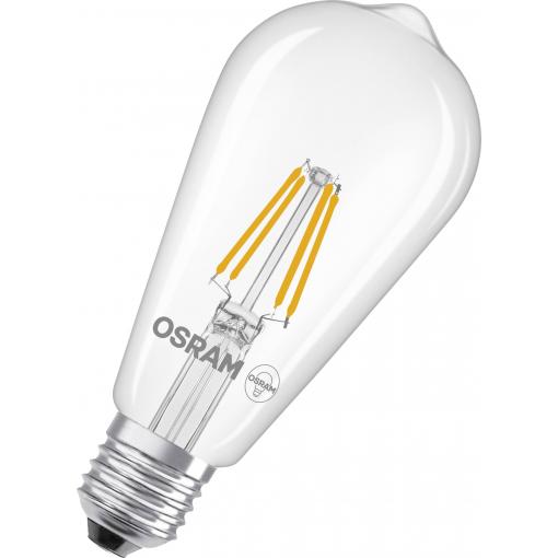 OSRAM HOMELIGHTING 4099854467899 LED Energetická třída (EEK2021) D (A - G) E27 3.4 W teplá bílá (Ø x v) 64.00 mm x 64.00 mm 1 ks