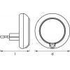 OSRAM HOMELIGHTING Lunetta Round White 4099854530616 LED noční světlo teplá bílá bílá