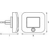 OSRAM HOMELIGHTING Lunetta Hall Sensor White 4099854532153 LED noční světlo