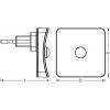 OSRAM HOMELIGHTING Lunetta Square Sensor RGB White LED osvětlení do podhledů s PIR senzorem