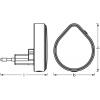 OSRAM HOMELIGHTING Lunetta Raindrop Dimmable White LED svítidlo do zásuvky LED bílá