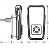 OSRAM HOMELIGHTING Lunetta Torch Inductive Sensor White LED noční světlo se svítilnou