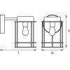 OSRAM HOMELIGHTING ENDURA Classic Post Down E27 4099854452260 venkovní nástěnné LED osvětlení E27 Steel