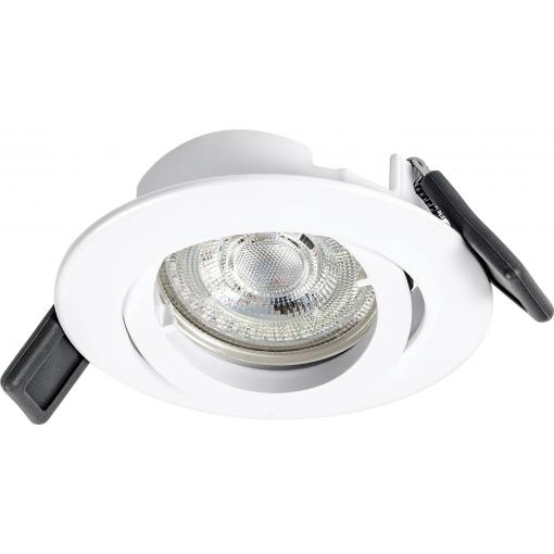 OSRAM HOMELIGHTING 4099854444494 Spotlight Recess Set Incl. Osram LED 4.3W GU10 White LED stropní svítidlo, LED, GU10, 4.30 W, bílá