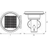 OSRAM HOMELIGHTING ENDURA Style Solar Wall Sensor Double Circle 6W Black 4099854455506 venkovní nástěnné LED osvětlení