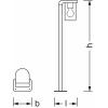 OSRAM HOMELIGHTING ENDURA Classic Cascade 80cm Post E27 Clear 4099854461033 venkovní nástěnné LED osvětlení