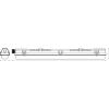 OSRAM HOMELIGHTING Submarine Recycled Plastic 60 1 X 7W 840 G13 T8 LED světlo do vlhkých prostor